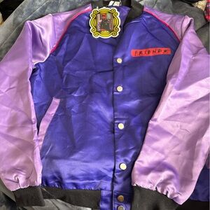 FRIENDS Black and Purple Jacket size small